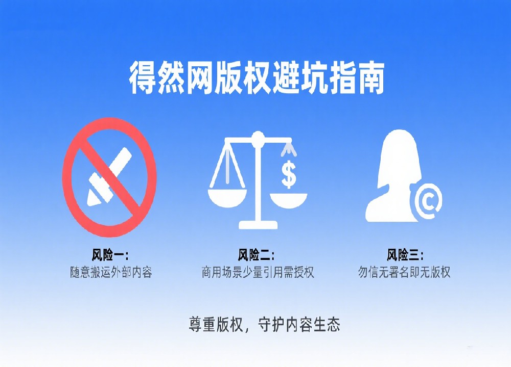 得然网版权避坑指南：这些常见行为可能侵权