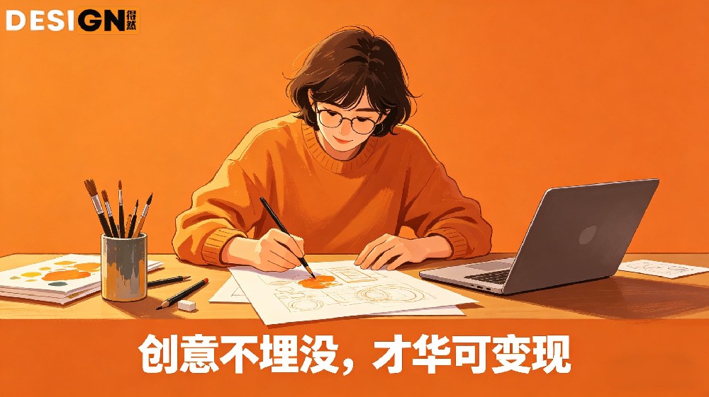时间自由，收益倍增！得然网设计商城，从零散兼职到品牌定制，项目由你挑