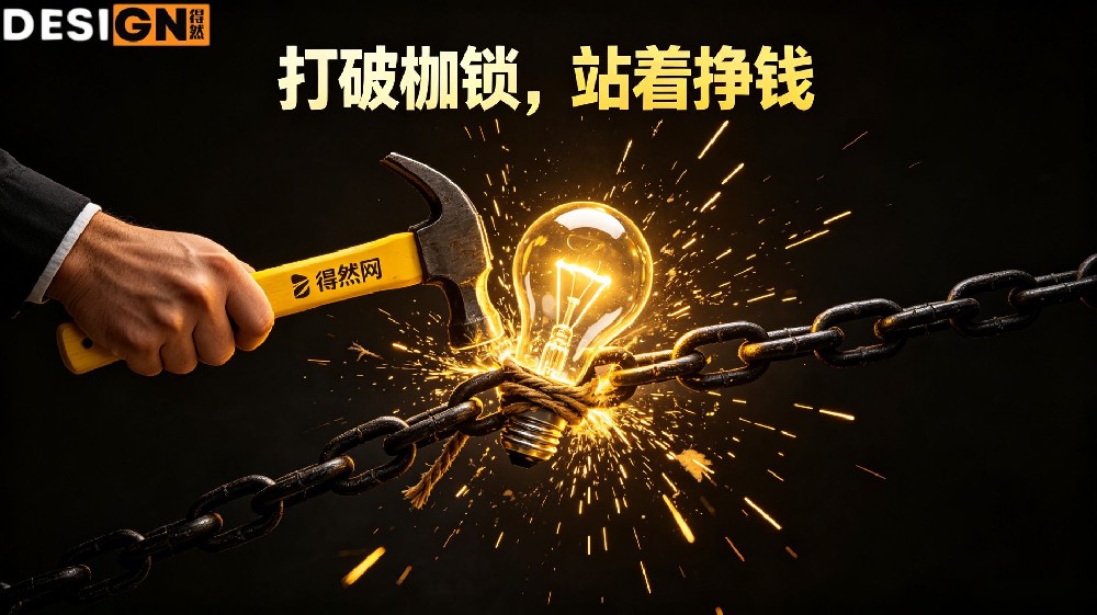 从今天起,拒绝“先出三稿看看”——得然网设计师联盟,让每一笔创意都有明码标价