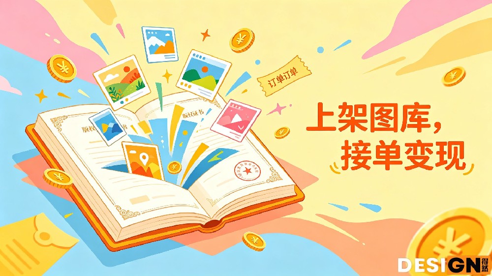 创意既能保护又能赚钱！登记完直接上架图库接单变现
