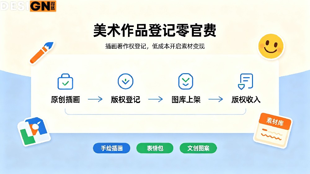 来得然网：确权插画，上架图库赚收益！手绘作品别只发自媒体