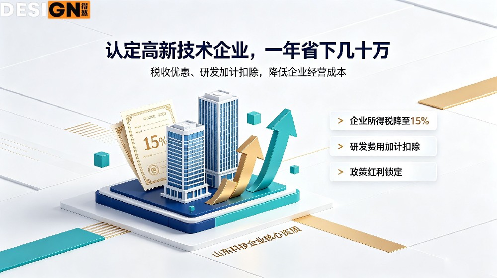 认定高新技术企业,一年省下几十万!山东科技企业核心资质别错过